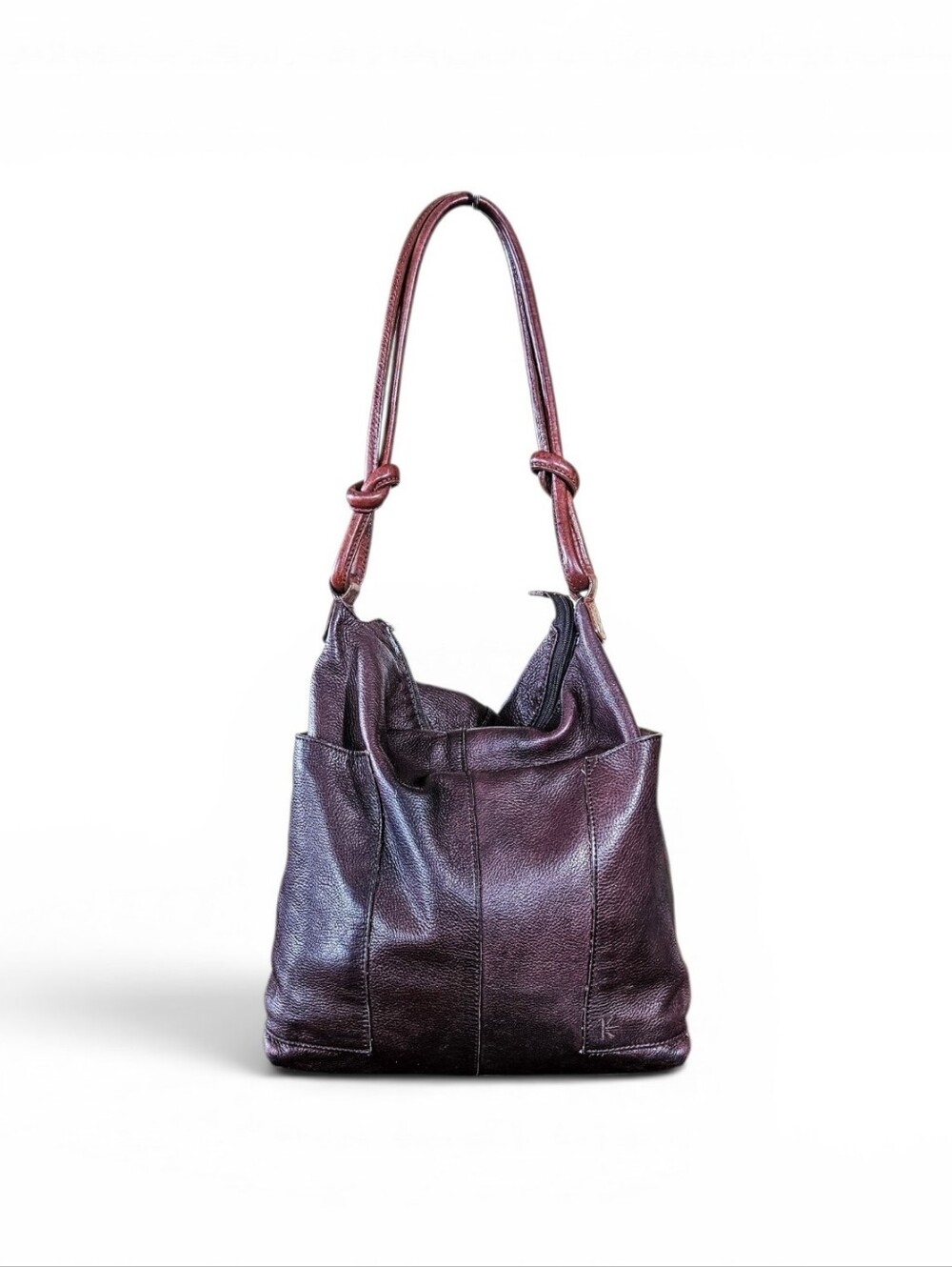 Ellington Brown Leather Hobo Shoulder Bag